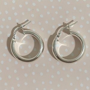 925 sterling silver hoop earrings